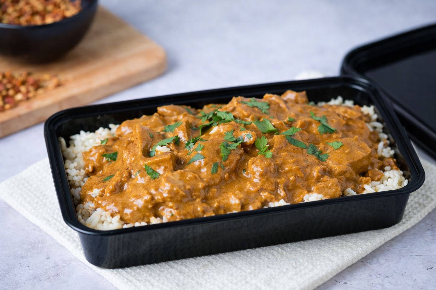 Creamy Coconut Turkey Masala With Cauliflower Rice