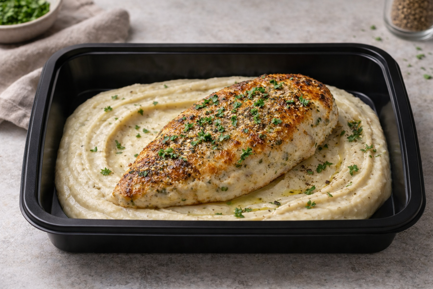 Chicken Cutlet with Celeriac Purée