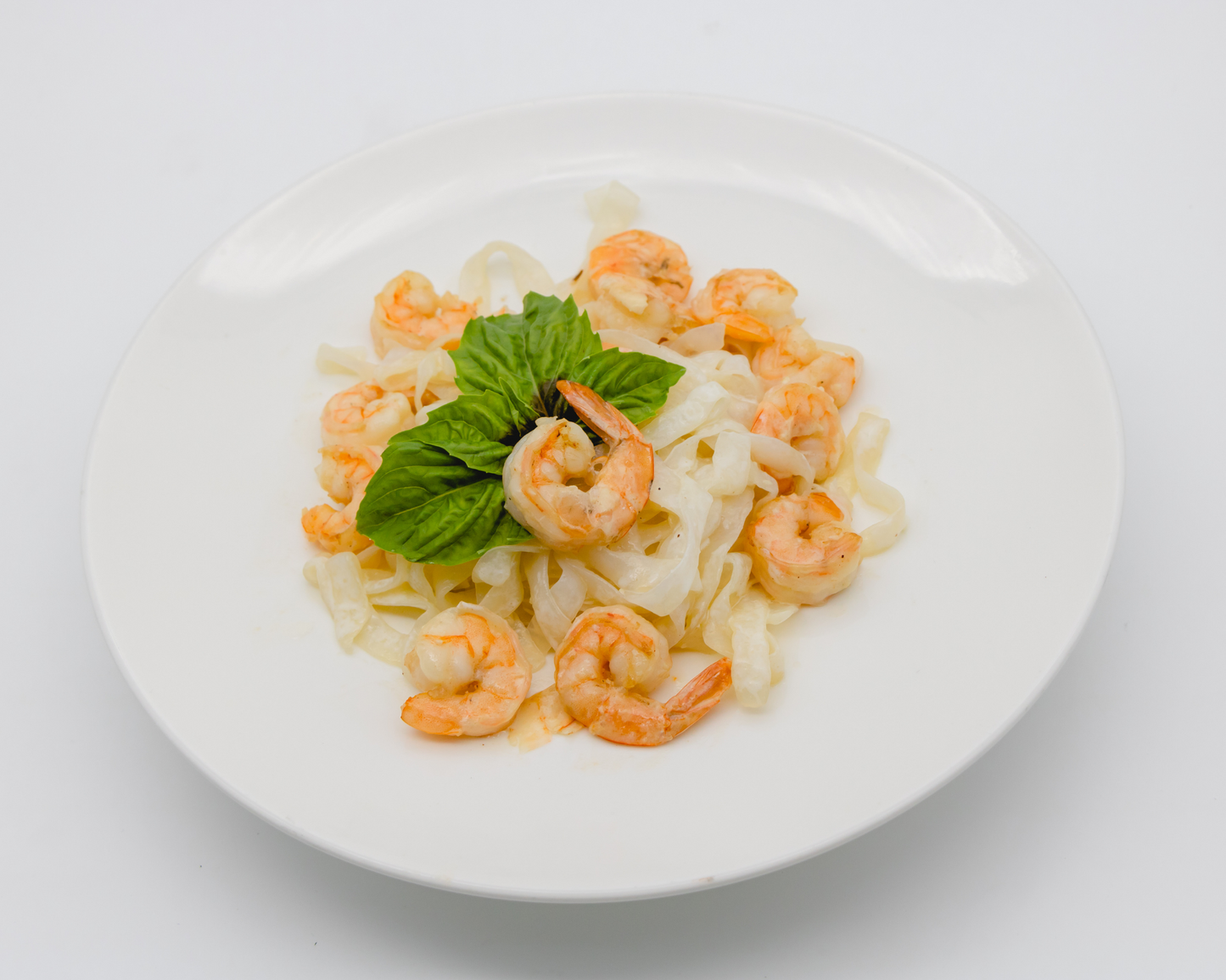 Konjac Garlic Shrimp Fettuccine