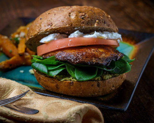 Portobello Mushroom Keto Burger (Vegetarian)