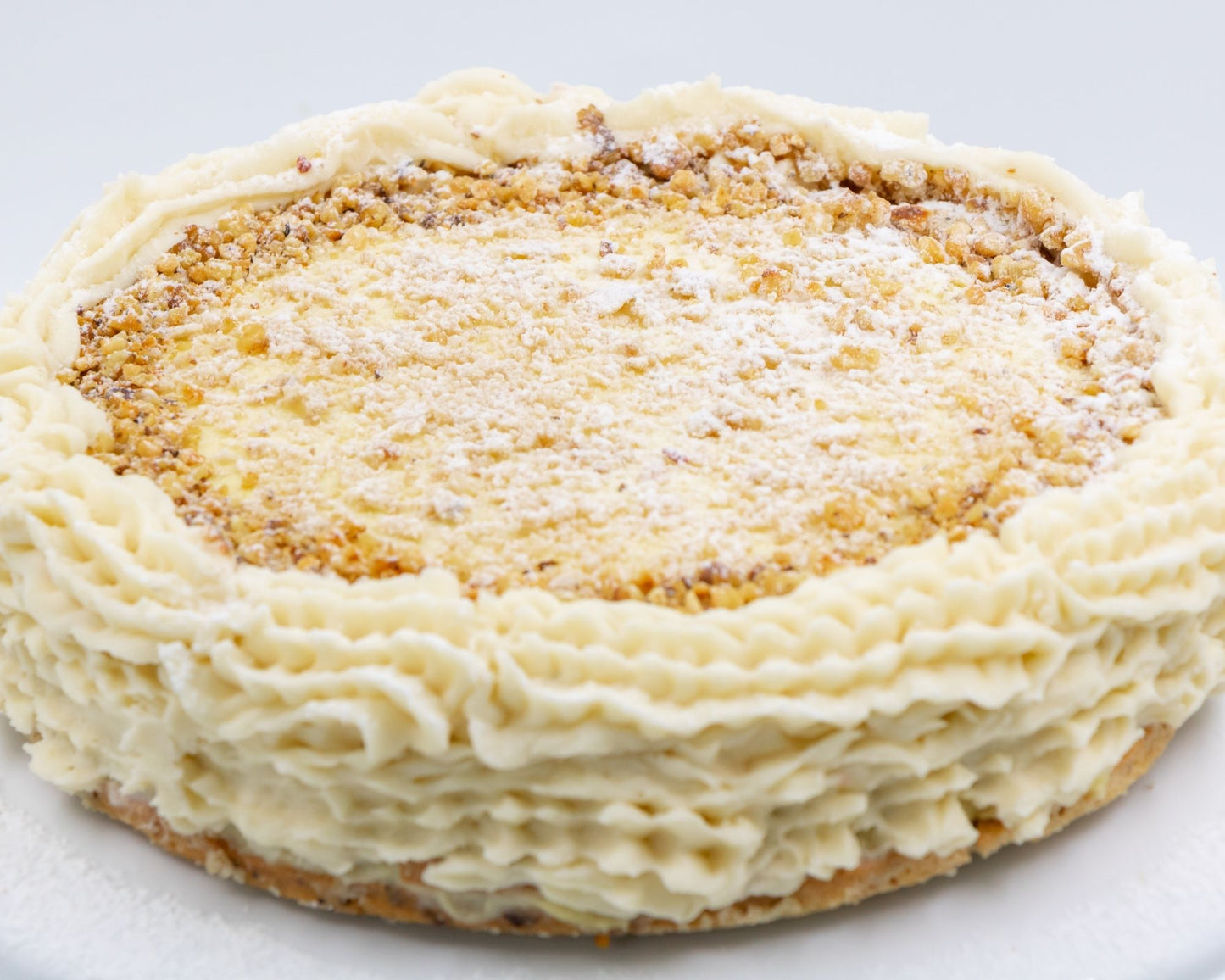 Keto Walnut Meringue Cake 8”
