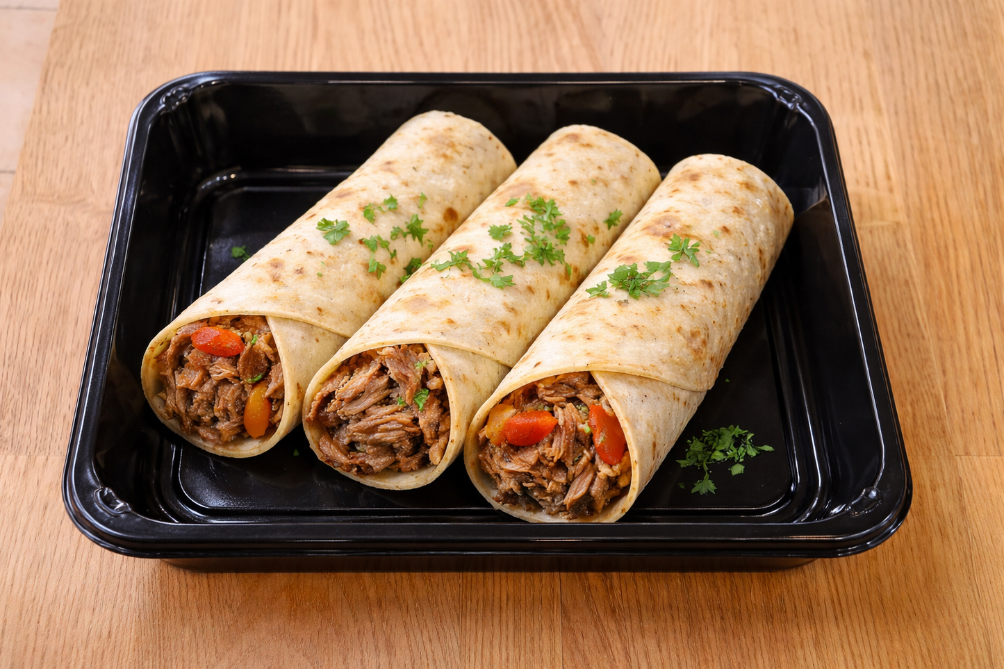 Slow-Braised Beef Wraps