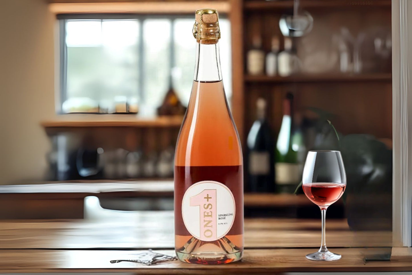 Sugar-Free Non-Alcoholic Sparkling Rose Wine (750 ml)
