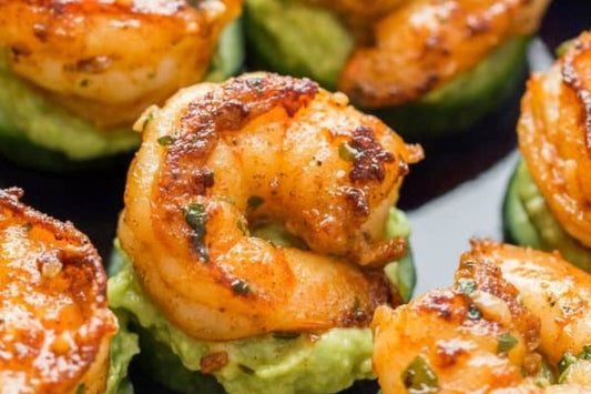 Gourmet Shrimp Guacamole Bites