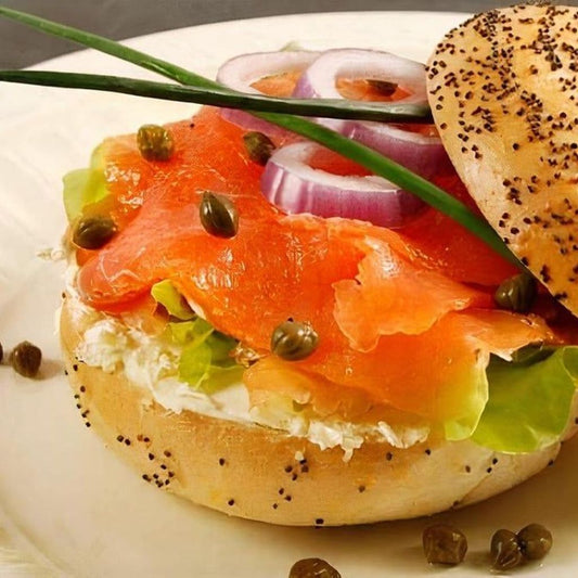 Keto Lox and Cream Cheese Bagel